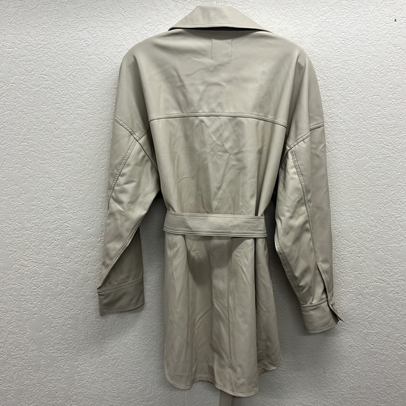 AG Jeans Vegan Leather Chelsea Jacket M in Tan SWOL - Picture 10 of 11